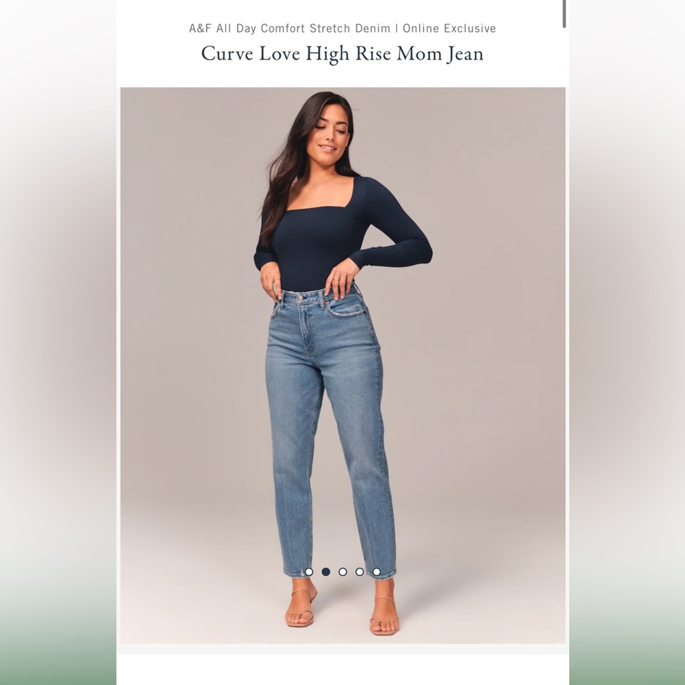 Abercrombie & Fitch curve love mom high rise jeans 28s